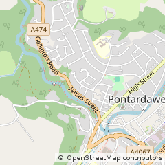 Map of Pontardawe, Swansea