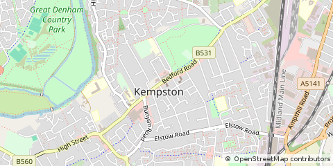 Map of Bedford