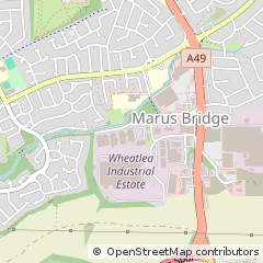 Map of Wigan, Lancashire
