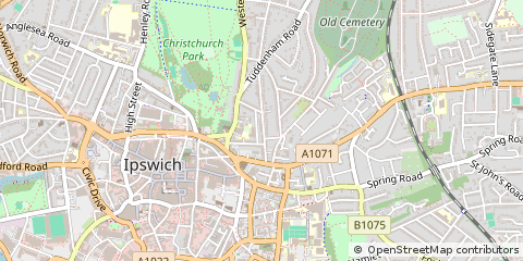Map of Ipswich, Suffolk