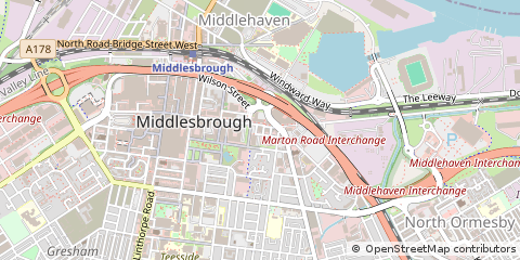 Map of Middlesbrough