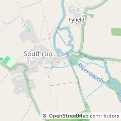 Map of Lechlade, Gloucestershire