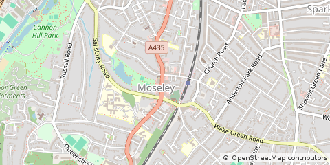 Map of Birmingham, West Midlands