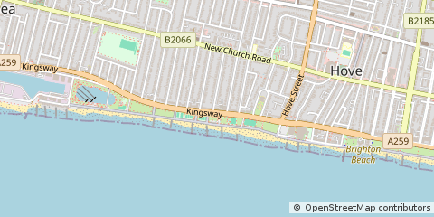 Map of Hove, Sussex