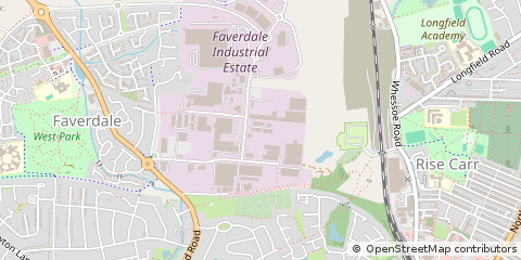 Map of Darlington, County Durham