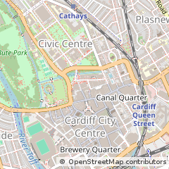 Map of Cardiff