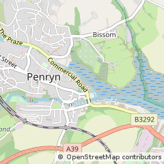 Map of Penryn, Cornwall