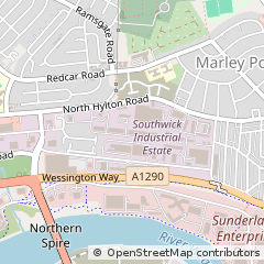 Map of Sunderland