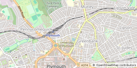 Map of Plymouth