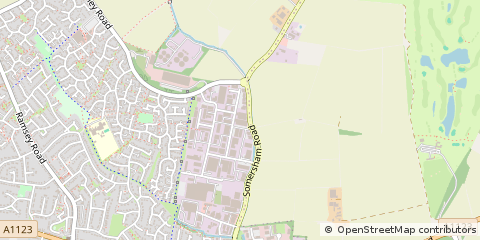 Map of ST Ives, Cambridgeshire
