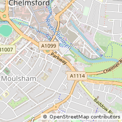 Map of Chelmsford, Essex