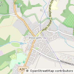 Map of Horam, East Sussex