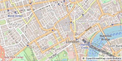 Map of ST James's, London