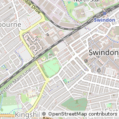 Map of Swindon, Wiltshire