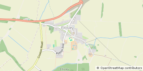 Map of Eltisley, Cambs