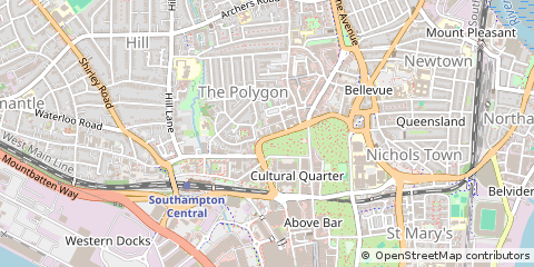 Map of Southampton