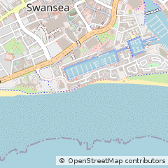 Map of Swansea, West Glamorgan