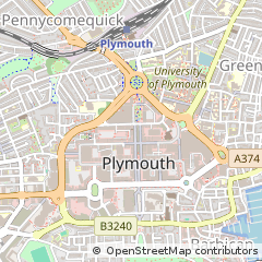 Map of Plymouth, Devon