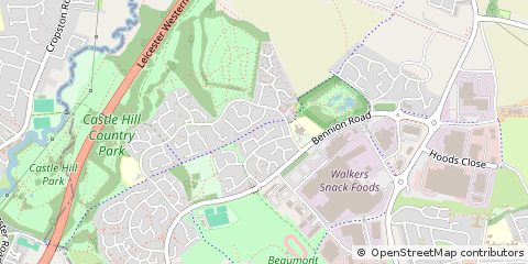 Map of Leicester