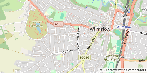 Map of Wilmslow