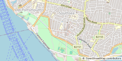 Map of Portsmouth, Hampshire