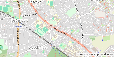 Map of Stockport, Cheshire