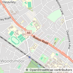 Map of Stockport, Cheshire