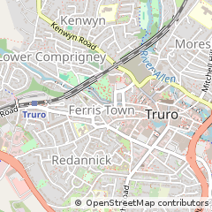 Map of Truro, Cornwall