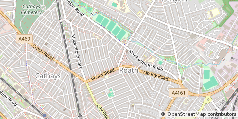 Map of Cardiff