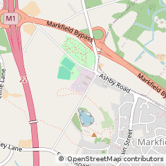 Map of Markfield, Leicestershire