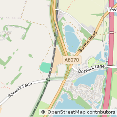 Map of Warton, Lancashire