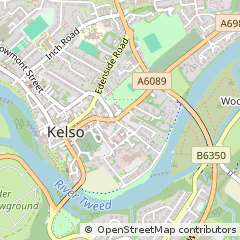 Map of Kelso, Roxburghshire
