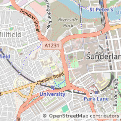 Map of Sunderland