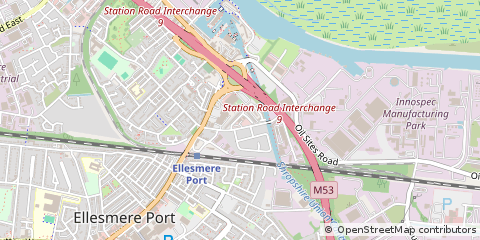 Map of Ellesmere Port, Wirral