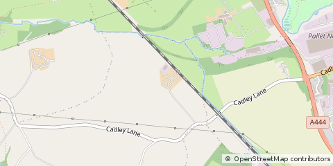 Map of Swadlincote, Derbyshire