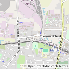 Map of March, Cambridgeshire