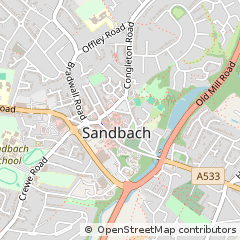 Map of Sandbach