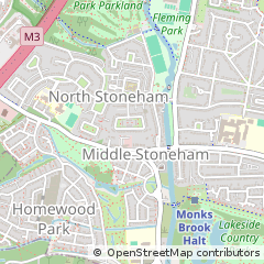 Map of Eastleigh, Hamsphire
