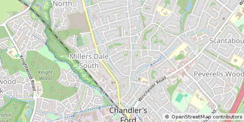 Map of Eastleigh, Hampshire