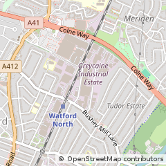 Map of Watford, Hertfordshire