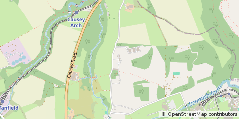 Map of Beamish, Co Durham