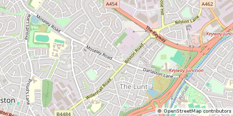 Map of Bilston, West Midlands