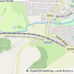 Map of Insch, Aberdeenshire