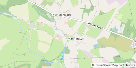 Map of Wimborne, Dorset
