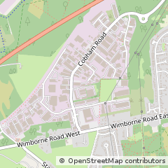 Map of Wimborne, Dorset