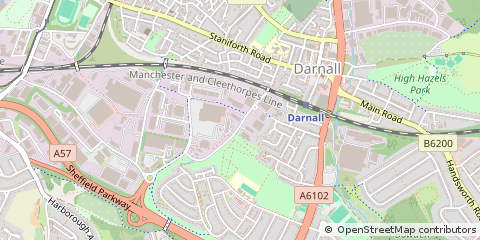 Map of Sheffield