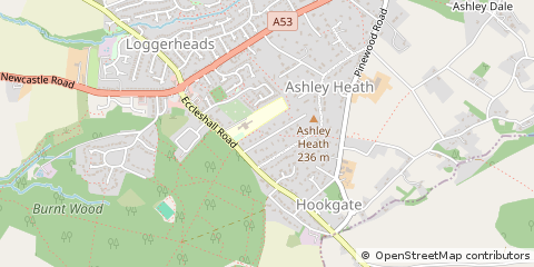 Map of Market Drayton