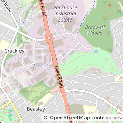 Map of Newcastle Under Lyme, Staffordshire