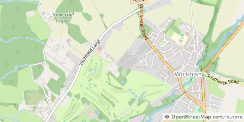 Map of Wickham, Hampshire