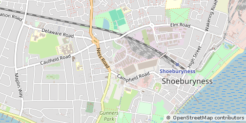 Map of Southend-on-SEA, Essex